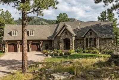 Traditional House Plan with Stone Accents