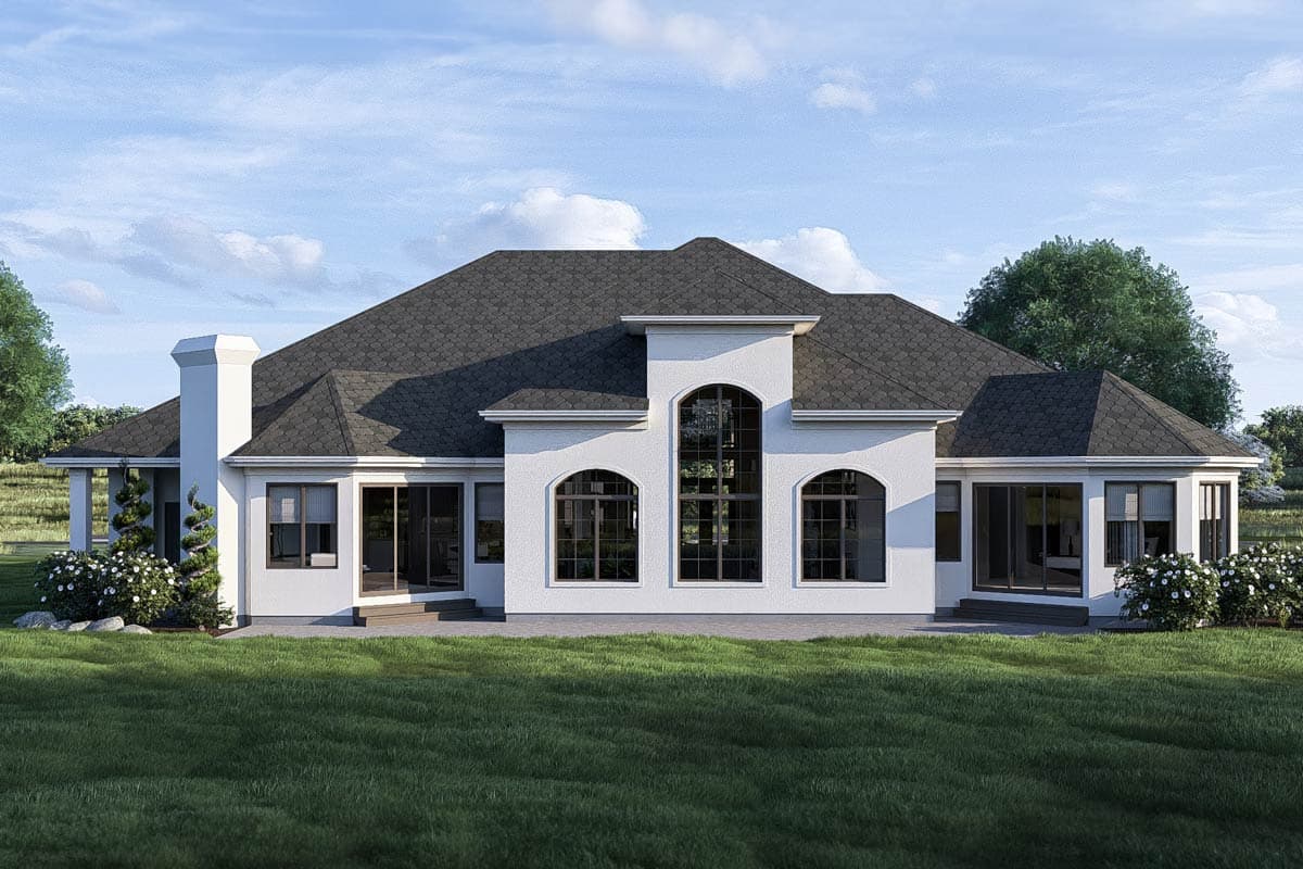 Plan 62461DJ: 3-Bed European House Plan with Two-Story Octagonal Great Room - 3992 Sq Ft - Image #27 - European, Southern