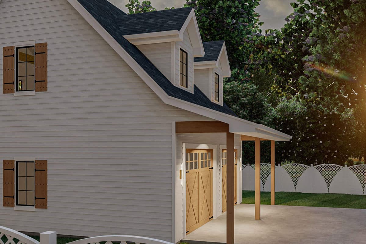 Plan 62466DJ: 2-Car Garage with Storage Loft - Image #4
