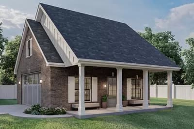2 Car Garage or Workshop with Porch