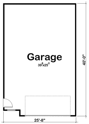 Plan 62480DJ: 2 Car Garage with Alternate Exterior - Floor Plan - Main Level
