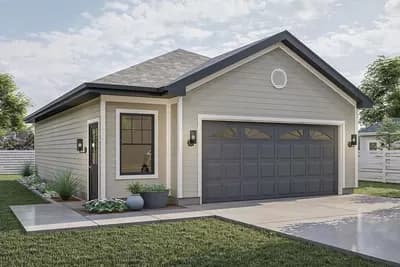 2 Car Garage with Alternate Exterior