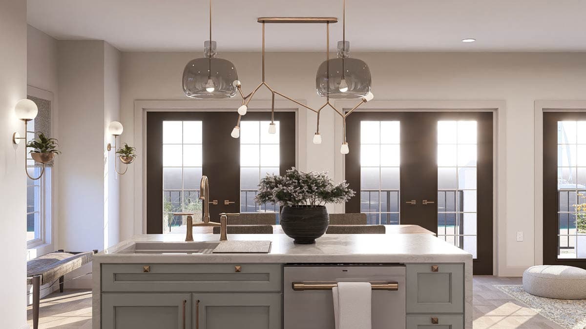 Plan 62488DJ: Two-Story Tuscan House Plan with 2-Car Drive-Under Garage - 1633 Sq Ft - Image #7 - Beach, Coastal, Mediterranean, Southwest, Tuscan