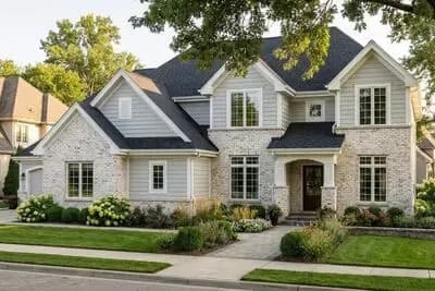 Traditional Five Bedroom House Plan with Three Car Garage