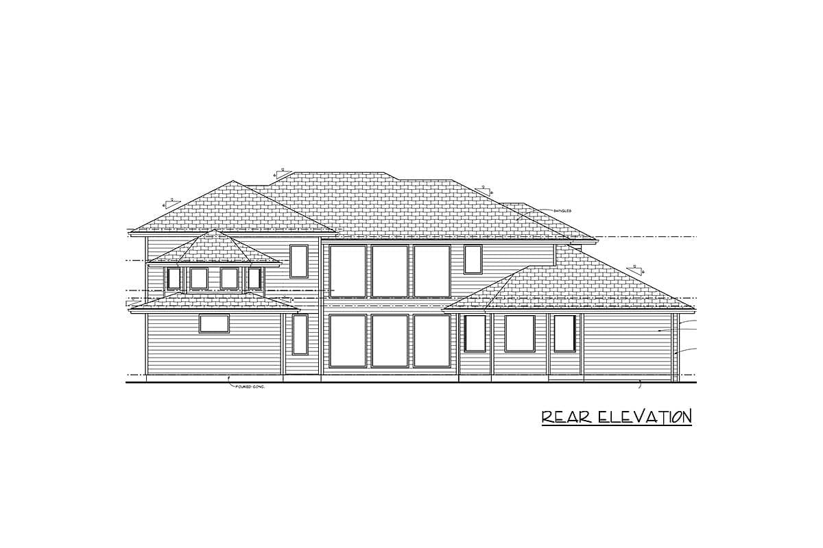 Plan 62493DJ: 5-Bed House Plan with Elegant Spiral Stair - Image #11 - European, Mediterranean