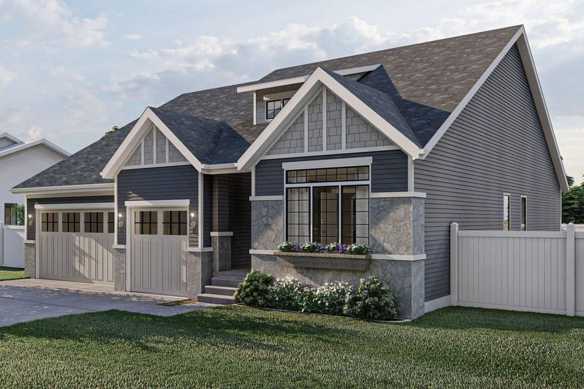 Plan 62501DJ: Compact 3 Bed Home Plan - Image #29 - Craftsman, Northwest