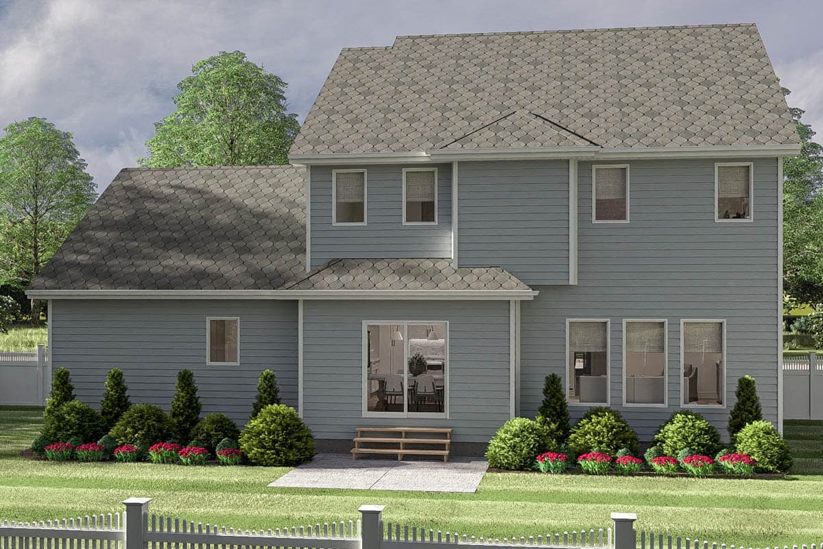 Plan 62511DJ: Two-Story Colonial House Plan with Home Office - 1998 Sq Ft - Image #17 - Colonial, Traditional