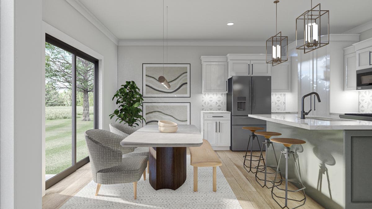 Plan 62518DJ: Narrow Lot Home Plan With All The Basics - Image #7 - Northwest