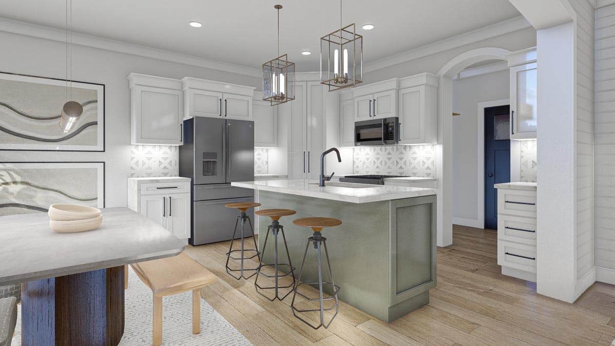Plan 62518DJ: Narrow Lot Home Plan With All The Basics - Image #8 - Northwest