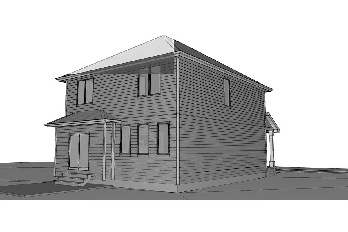 Plan 62518DJ: Narrow Lot Home Plan With All The Basics - Image #17 - Northwest