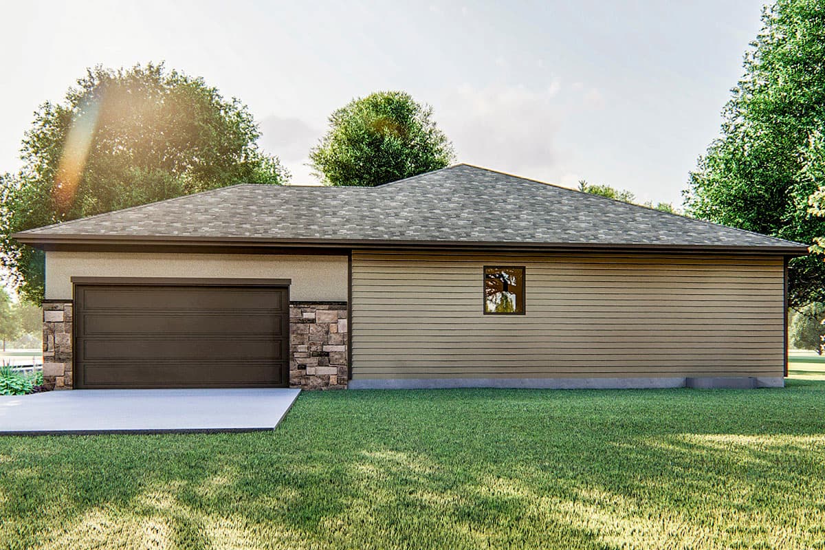 Plan 62522DJ: Modern Prairie Ranch with Open Concept Floor Plan - Image #4 - Prairie, Ranch