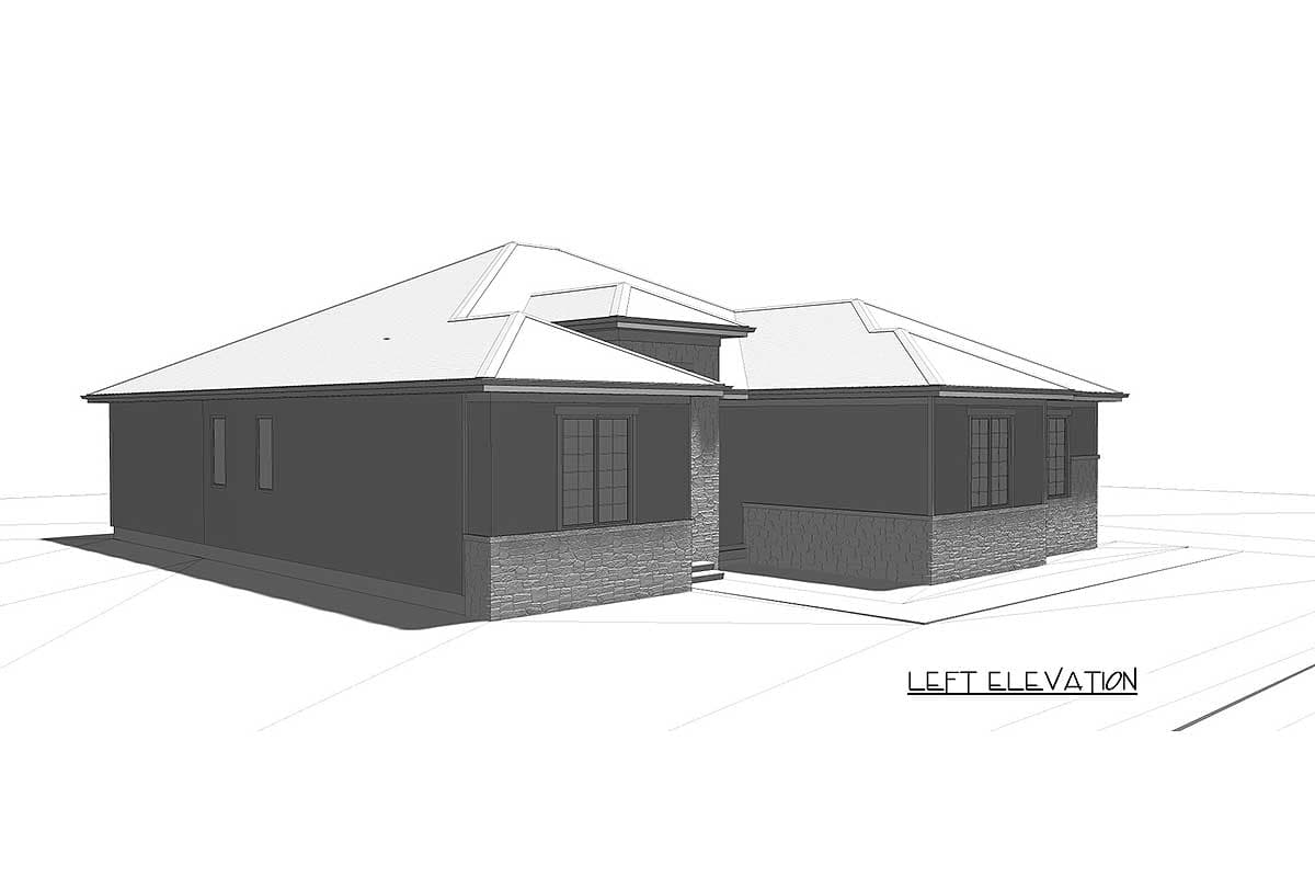 Plan 62522DJ: Modern Prairie Ranch with Open Concept Floor Plan - Image #6 - Prairie, Ranch