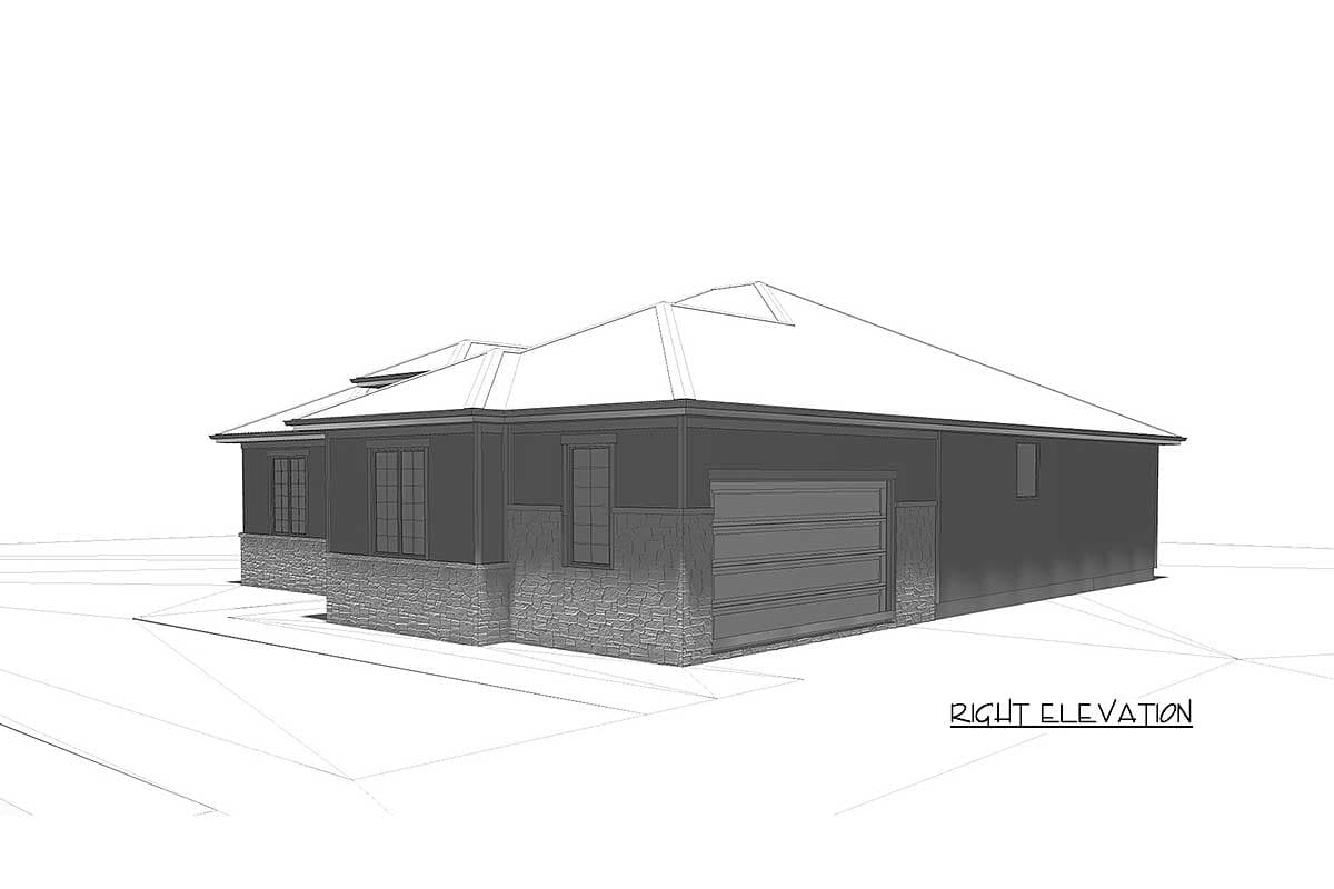 Plan 62522DJ: Modern Prairie Ranch with Open Concept Floor Plan - Image #8 - Prairie, Ranch