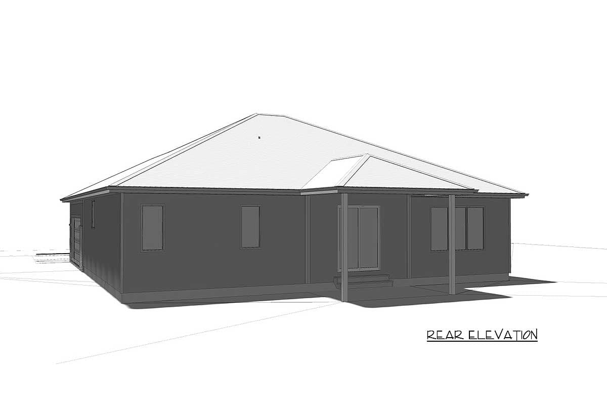 Plan 62522DJ: Modern Prairie Ranch with Open Concept Floor Plan - Image #7 - Prairie, Ranch