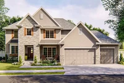 Traditional 4 Bedroom House Plan