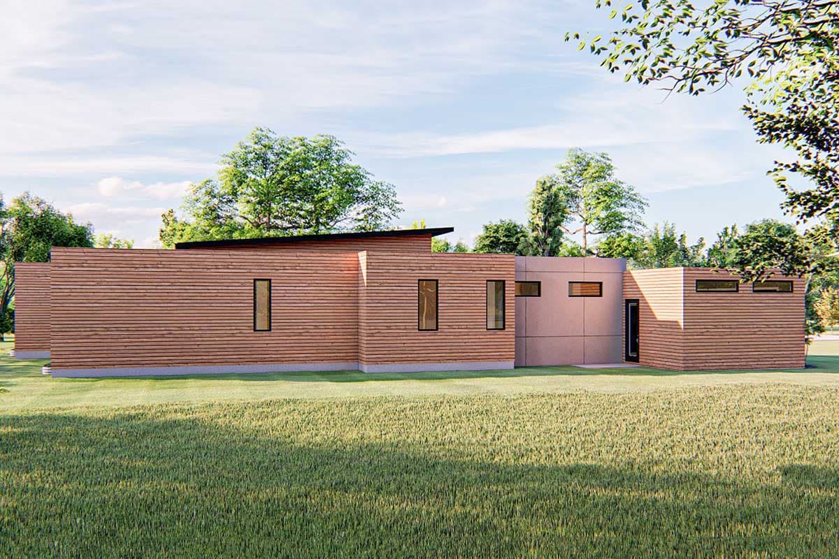 Plan 62528DJ: Eye-Catching Contemporary Home Plan - Image #7 - Contemporary, Mid Century Modern, Modern, Ranch