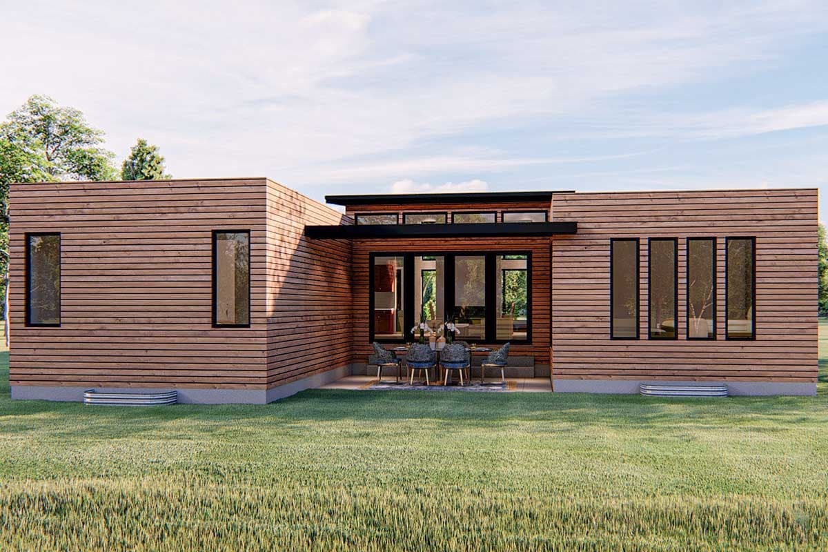 Plan 62528DJ: Eye-Catching Contemporary Home Plan - Image #8 - Contemporary, Mid Century Modern, Modern, Ranch