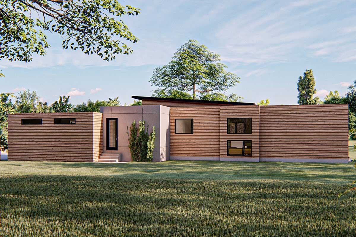 Plan 62528DJ: Eye-Catching Contemporary Home Plan - Image #9 - Contemporary, Mid Century Modern, Modern, Ranch