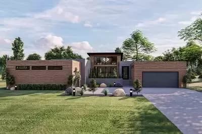 Eye-Catching Contemporary Home Plan