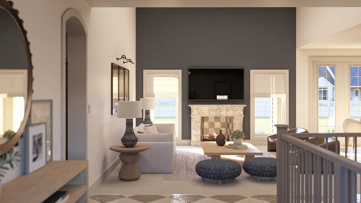 Plan 62530DJ: Stylish Ranch Home Plan - Image #6 - Ranch, Traditional