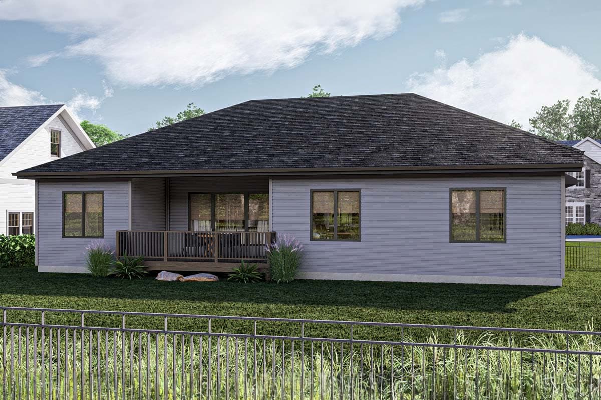 Plan 62532DJ: 3-Bed Northwest Style House Plan with Covered Deck - 1734 Sq Ft - Image #16 - Contemporary, Northwest