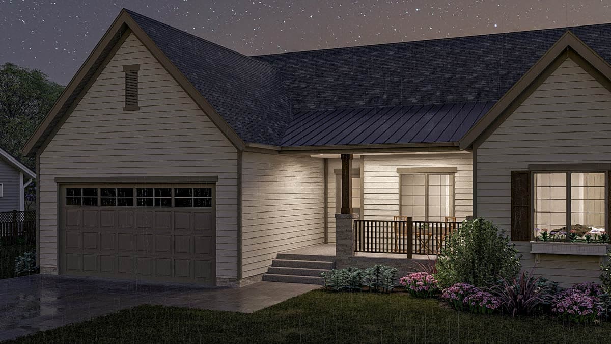 Plan 62533DJ: Comfortable 3 Bed Ranch Home Plan - Image #10 - Ranch, Traditional