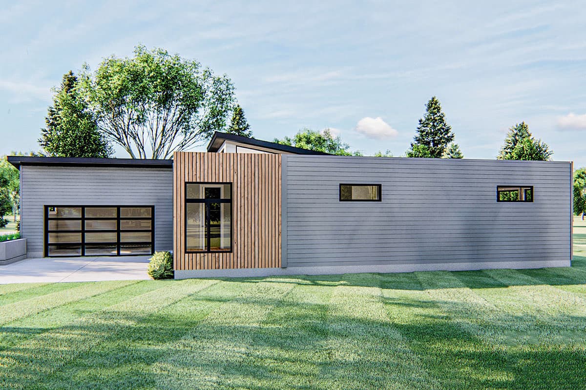 Plan 62535DJ: Contemporary Home with Lots of Glass - Image #4 - Contemporary, Mid Century Modern, Modern, Northwest