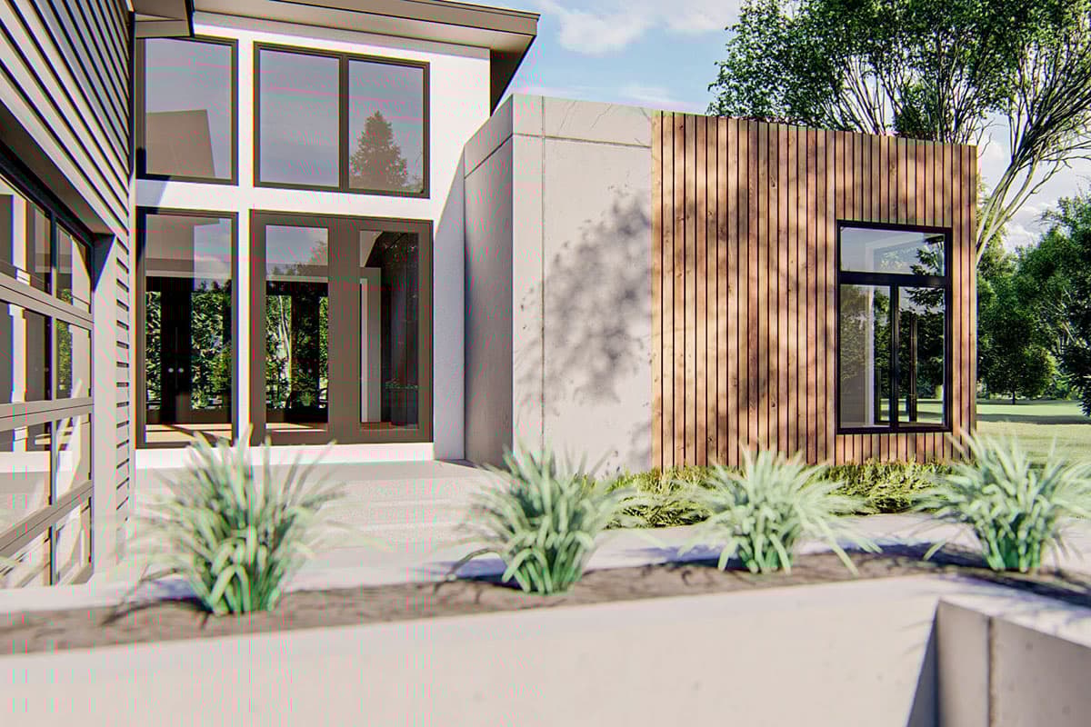 Plan 62535DJ: Contemporary Home with Lots of Glass - Image #5 - Contemporary, Mid Century Modern, Modern, Northwest