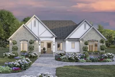 4-Bed Traditional European House Plan with Hearth Room - 2193 Sq Ft