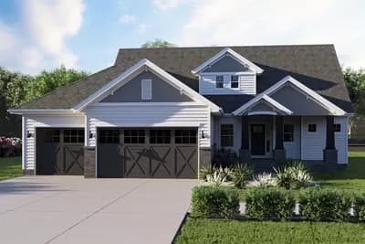 3-Bed Craftsman Home with Two Story Great Room - 1947 Sq Ft