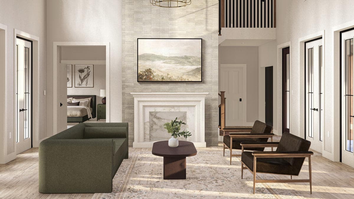 Plan 62544DJ: Modern 4 Bedroom Farmhouse Plan with 2-Story Great Room - 2768 Sq Ft - Image #6 - Country, Farmhouse, Modern Farmhouse, New American, Traditional