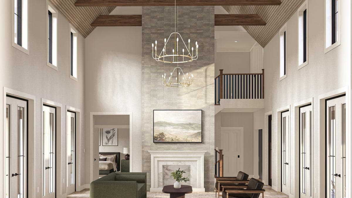 Plan 62544DJ: Modern 4 Bedroom Farmhouse Plan with 2-Story Great Room - 2768 Sq Ft - Image #7 - Country, Farmhouse, Modern Farmhouse, New American, Traditional