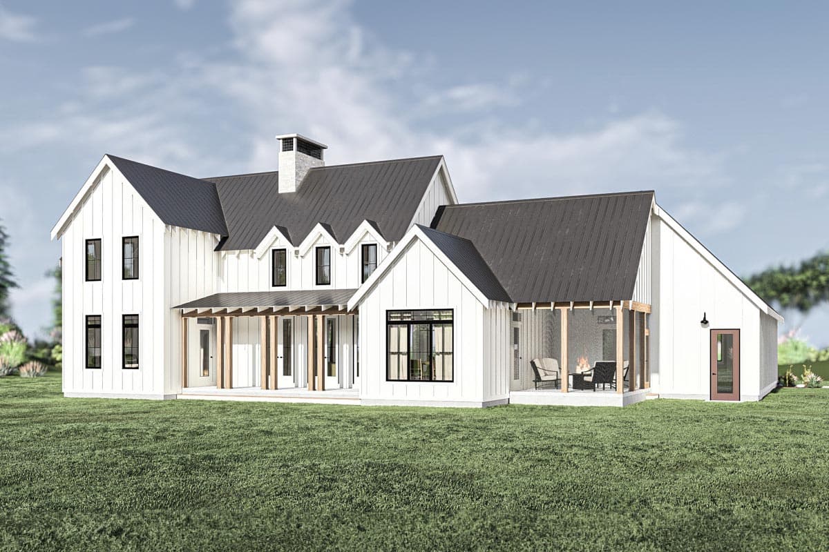 Plan 62544DJ: Modern 4 Bedroom Farmhouse Plan with 2-Story Great Room - 2768 Sq Ft - Image #24 - Country, Farmhouse, Modern Farmhouse, New American, Traditional