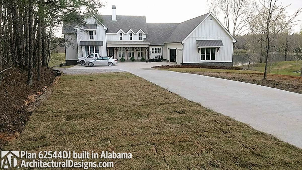build gallery item - Modern Farmhouse Plan 62544DJ comes to life in Alabama