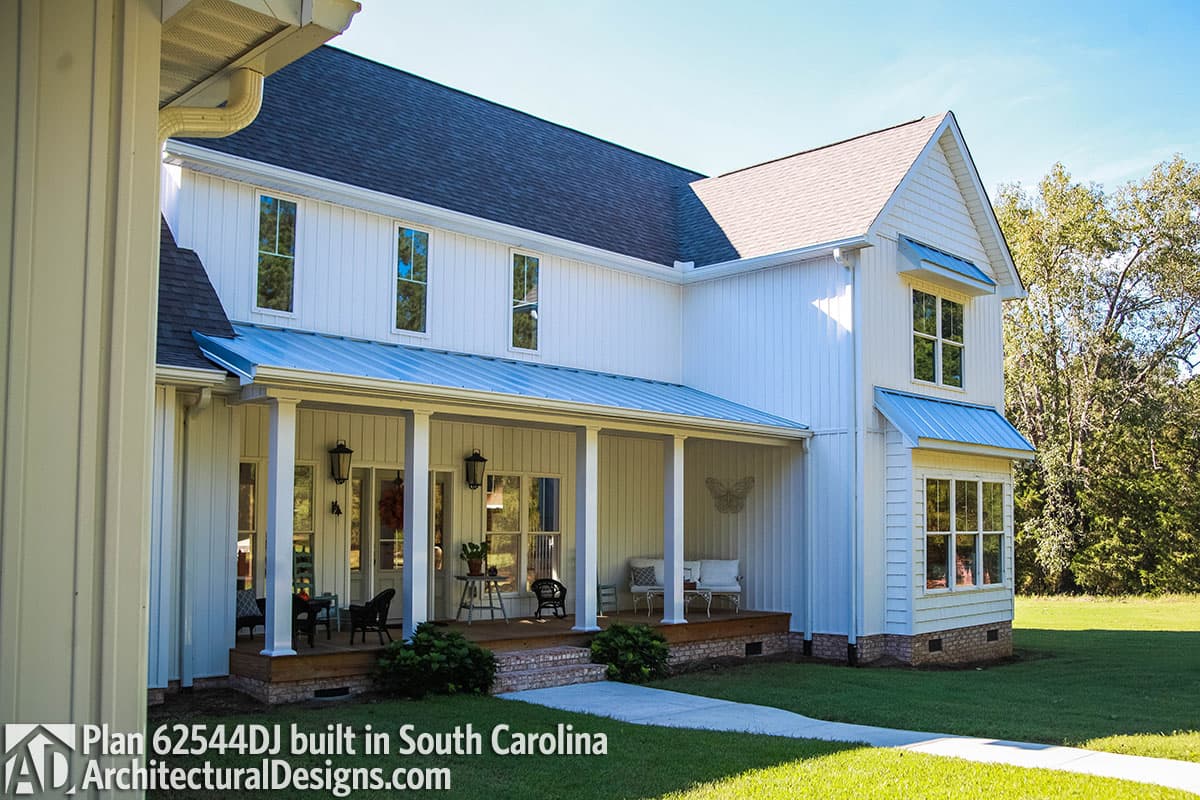 build gallery item - Modern Farmhouse Plan 62544DJ comes to life in South Carolina