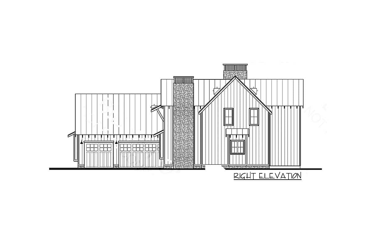 Plan 62544DJ: Modern 4 Bedroom Farmhouse Plan with 2-Story Great Room - 2768 Sq Ft - Image #30 - Country, Farmhouse, Modern Farmhouse, New American, Traditional