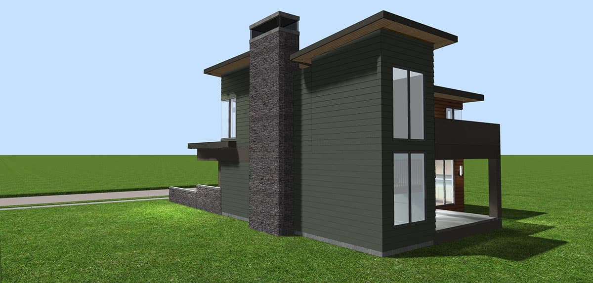 Plan 62545DJ: 3 Bed Modern Home Plan with Covered Patio - Image #6 - Contemporary, Modern, Northwest