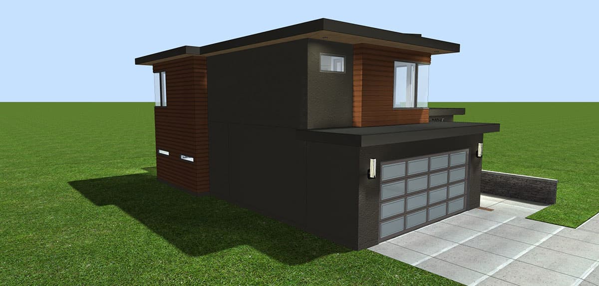 Plan 62545DJ: 3 Bed Modern Home Plan with Covered Patio - Image #8 - Contemporary, Modern, Northwest