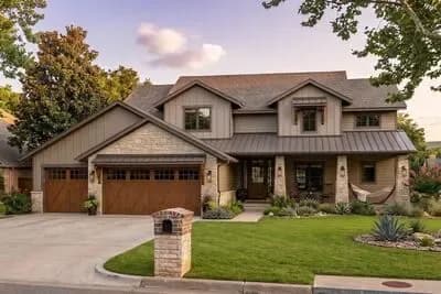 Two-Story Traditional Hill-Country House Plan with 4-Bedrooms - 2955 Sq Ft