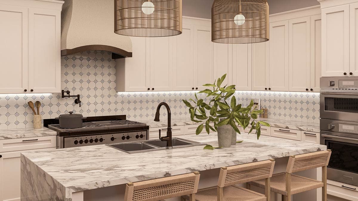 Plan 62553DJ: Mediterranean-influenced House Plan with Secluded Master Suite - Image #8 - Coastal, European, Florida-Style, Mediterranean, Tuscan