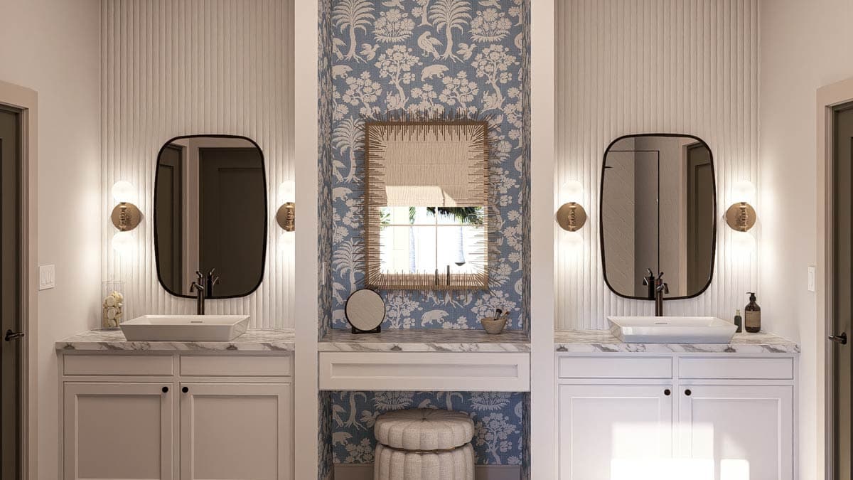 Plan 62553DJ: Mediterranean-influenced House Plan with Secluded Master Suite - Image #11 - Coastal, European, Florida-Style, Mediterranean, Tuscan