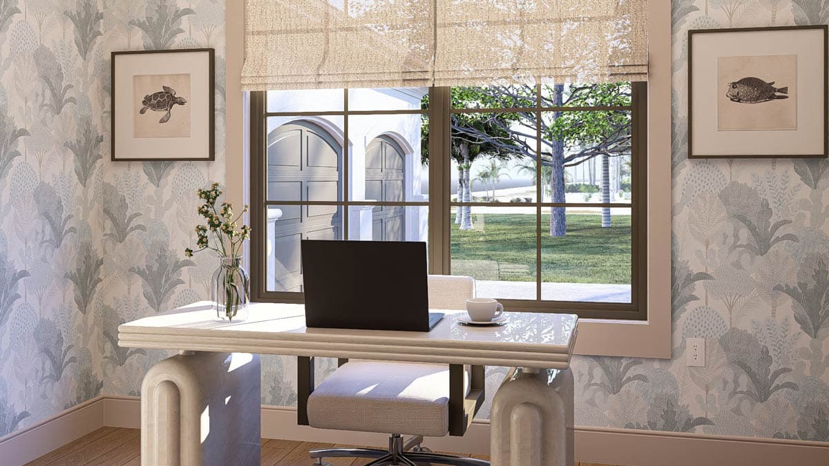 Plan 62553DJ: Mediterranean-influenced House Plan with Secluded Master Suite - Image #12 - Coastal, European, Florida-Style, Mediterranean, Tuscan