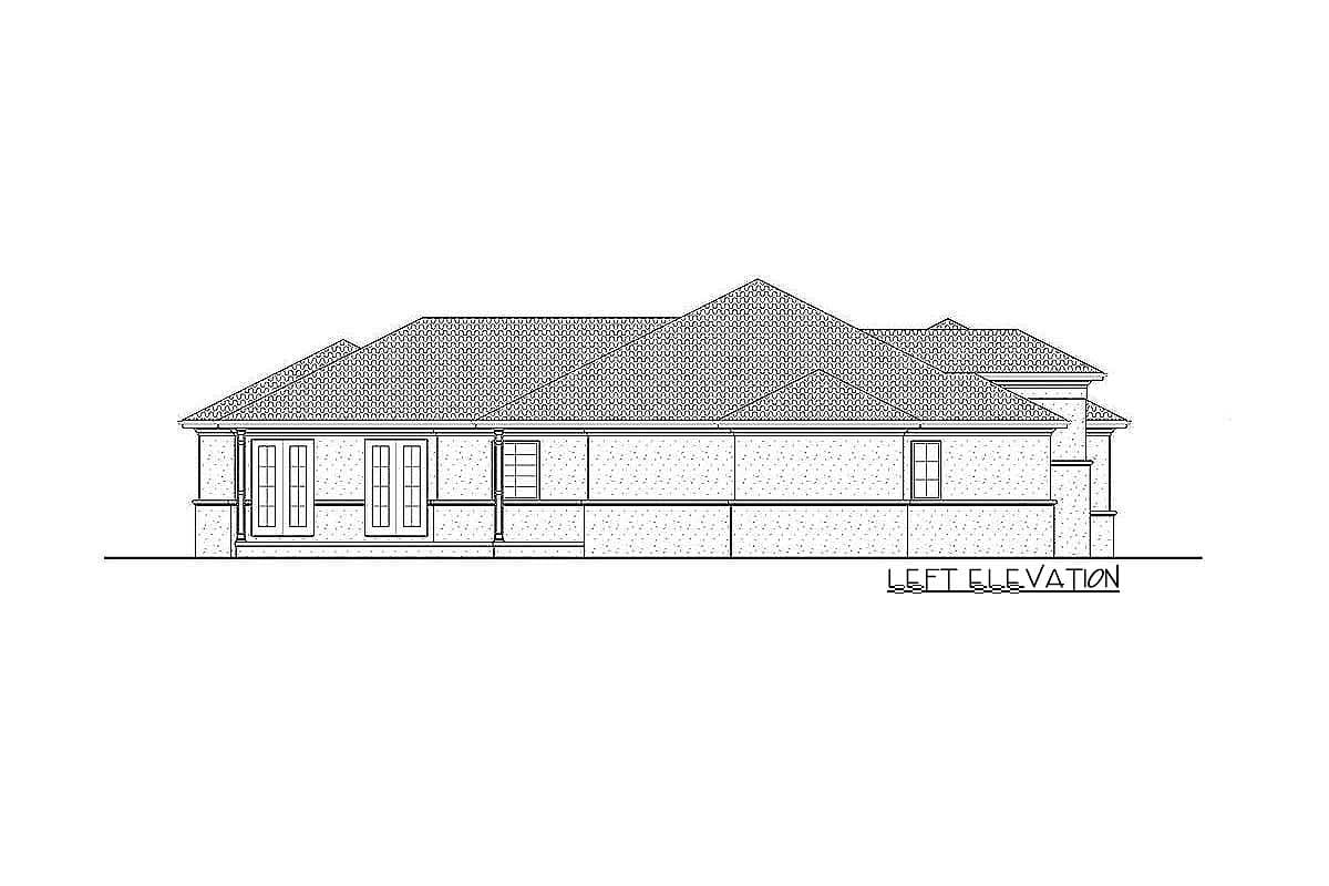 Plan 62553DJ: Mediterranean-influenced House Plan with Secluded Master Suite - Image #18 - Coastal, European, Florida-Style, Mediterranean, Tuscan