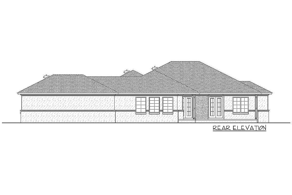 Plan 62553DJ: Mediterranean-influenced House Plan with Secluded Master Suite - Image #19 - Coastal, European, Florida-Style, Mediterranean, Tuscan