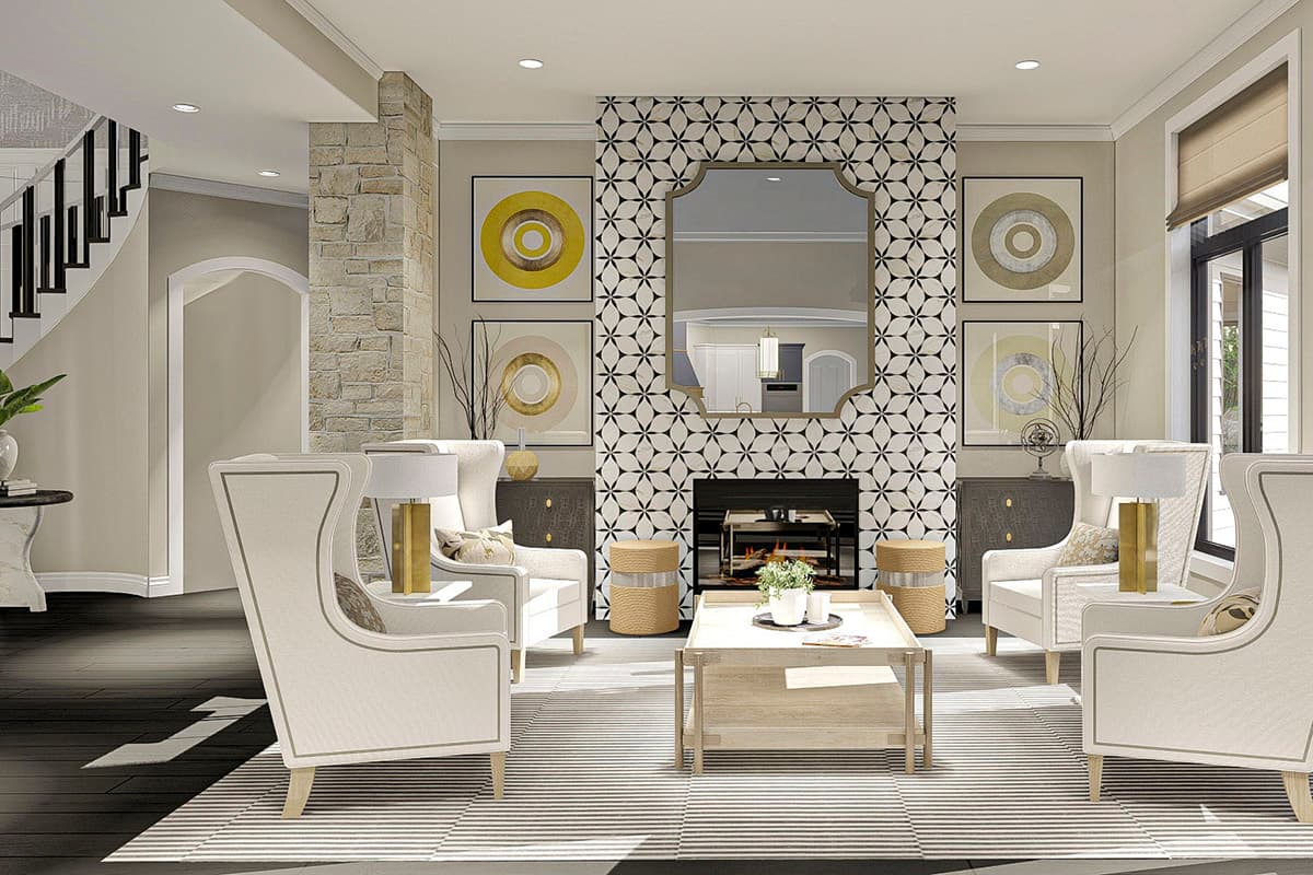 Plan 62554DJ: Five Bedrooms Plus Bonus Space - Image #7 - European, Hill Country
