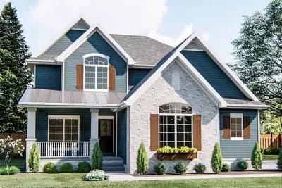 Traditional House Plan with Flex Room