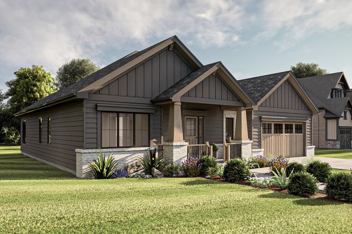 Plan 62565DJ: 3-Bed Craftsman Ranch House Plan with Split Beds - 1691 Sq Ft - Image #11 - Craftsman, Northwest, Ranch, Traditional