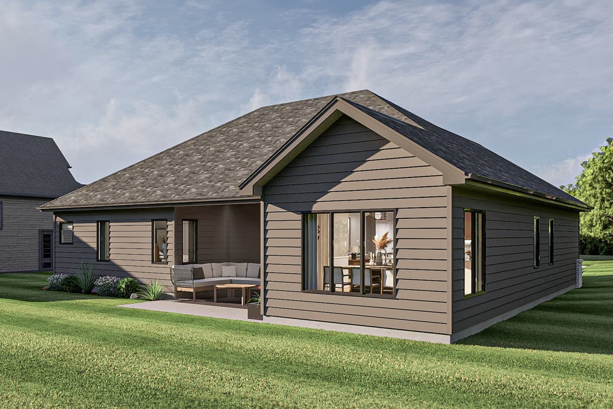 Plan 62565DJ: 3-Bed Craftsman Ranch House Plan with Split Beds - 1691 Sq Ft - Image #13 - Craftsman, Northwest, Ranch, Traditional