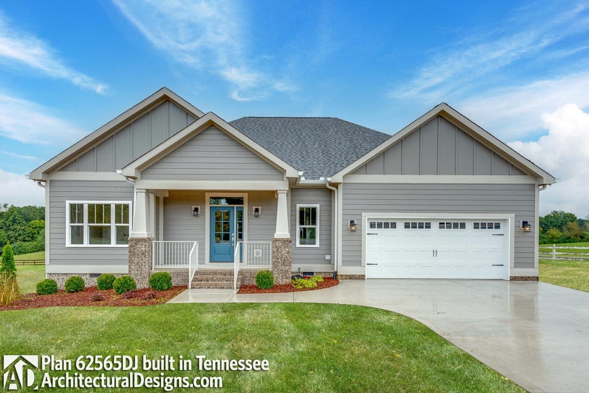 build gallery item - House Plan 62565DJ comes to life in Tennessee