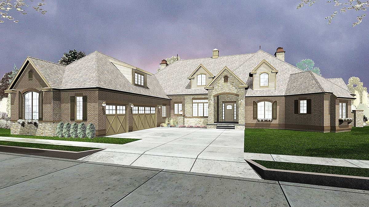 Plan 62566DJ: Luxury on One Level - Image #78 - European